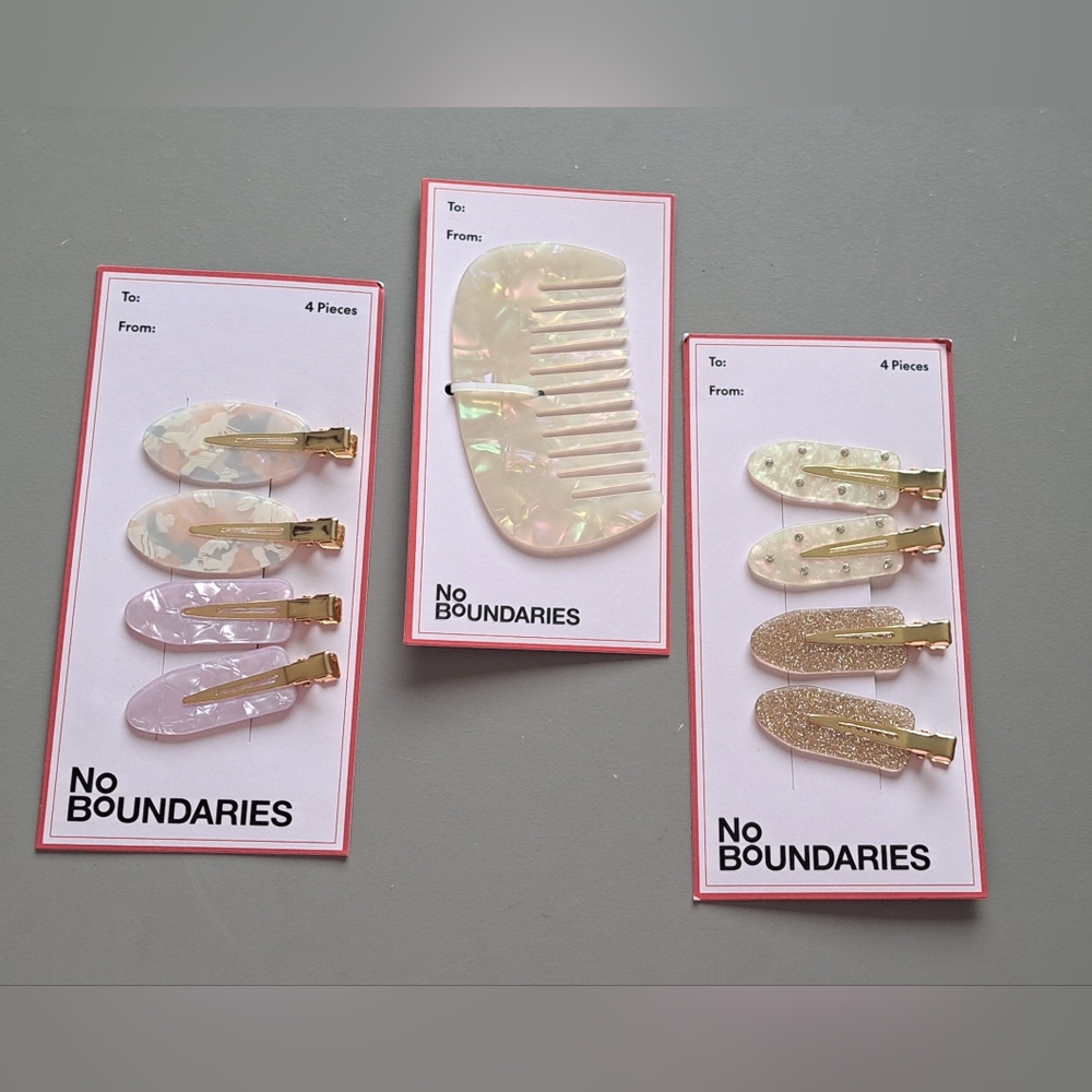 No Boundaries Iridescent and Gold Hair Accessories